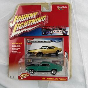 2016 Johnny Lightning 1970 Ford Mustang Mach 1 Green 1/64 Diecast 1:64 Muscle